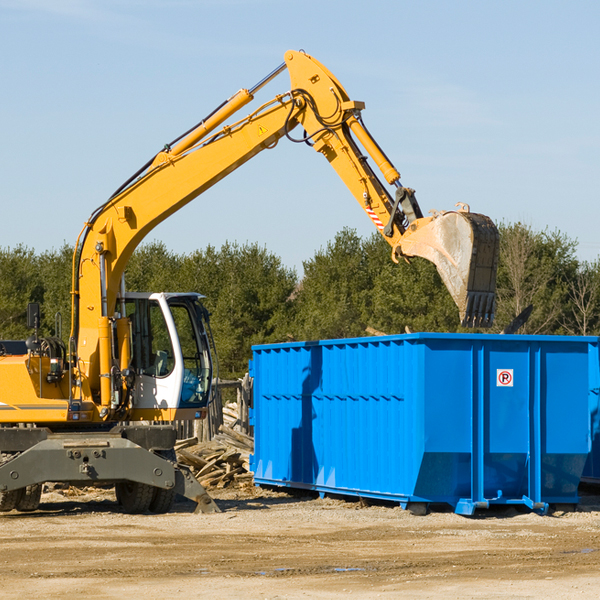 can i choose the location where the residential dumpster will be placed in Daleville VA